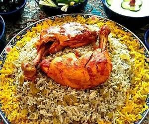 باقالی-پلو-با-مرغ
